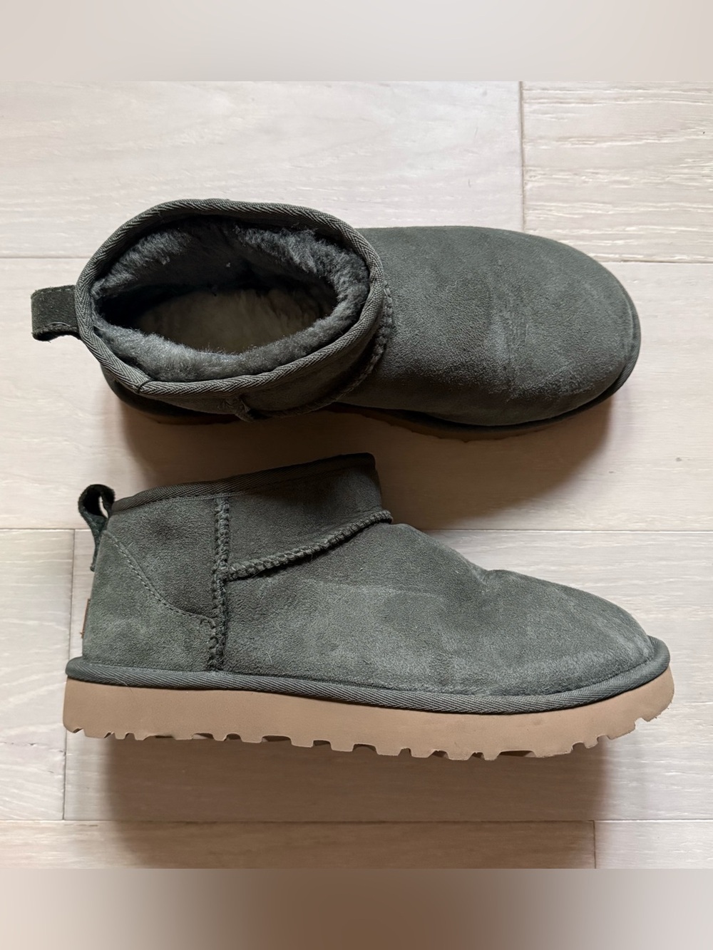 UGG Classic Ultra Mini Boots in Burnt Olive